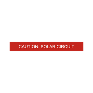 Caution Solar Circuit 75x6, Caution Solar Circuit V-027