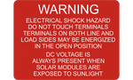 Warning Electrical Shock Hazard V-036