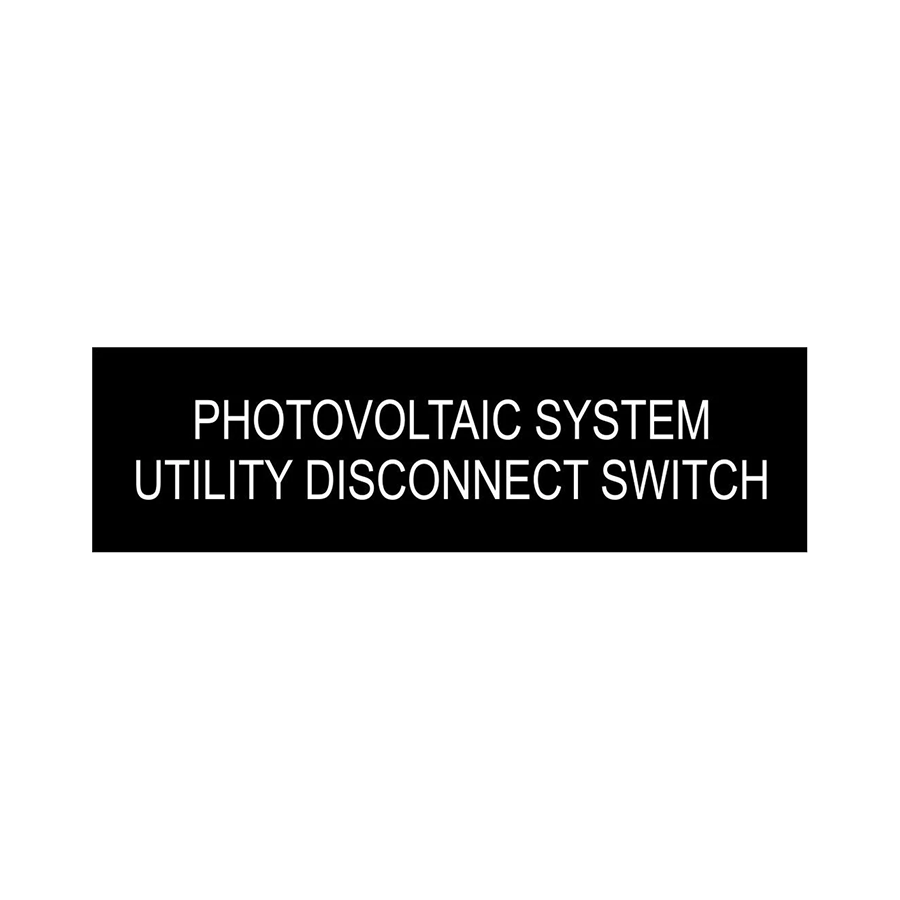 Photovoltaic System Utility Disconnect Switch - 1x3.5 V-037