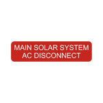Solar Disconnect Label