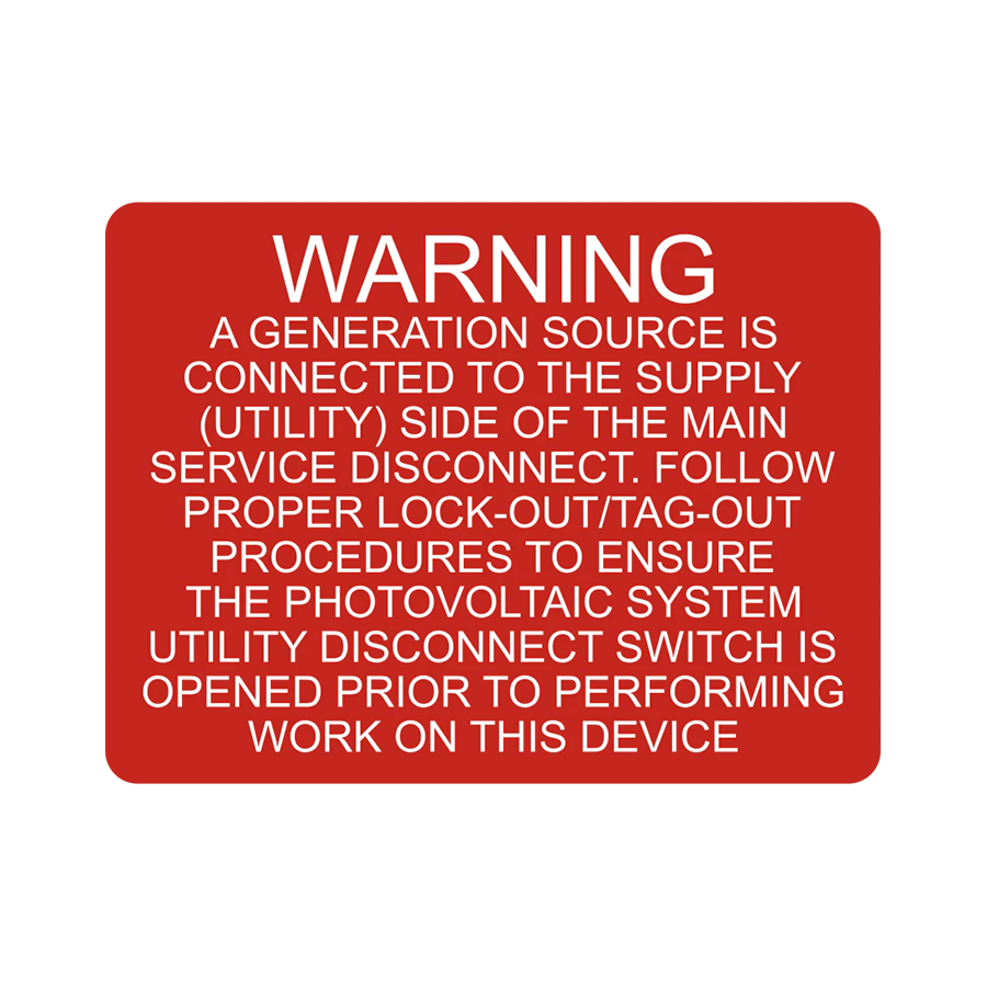 Warning A Generation Source Is Connected V-046 