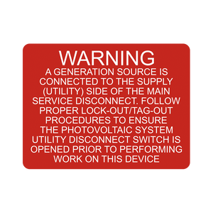 Warning A Generation Source Is Connected V-046 
