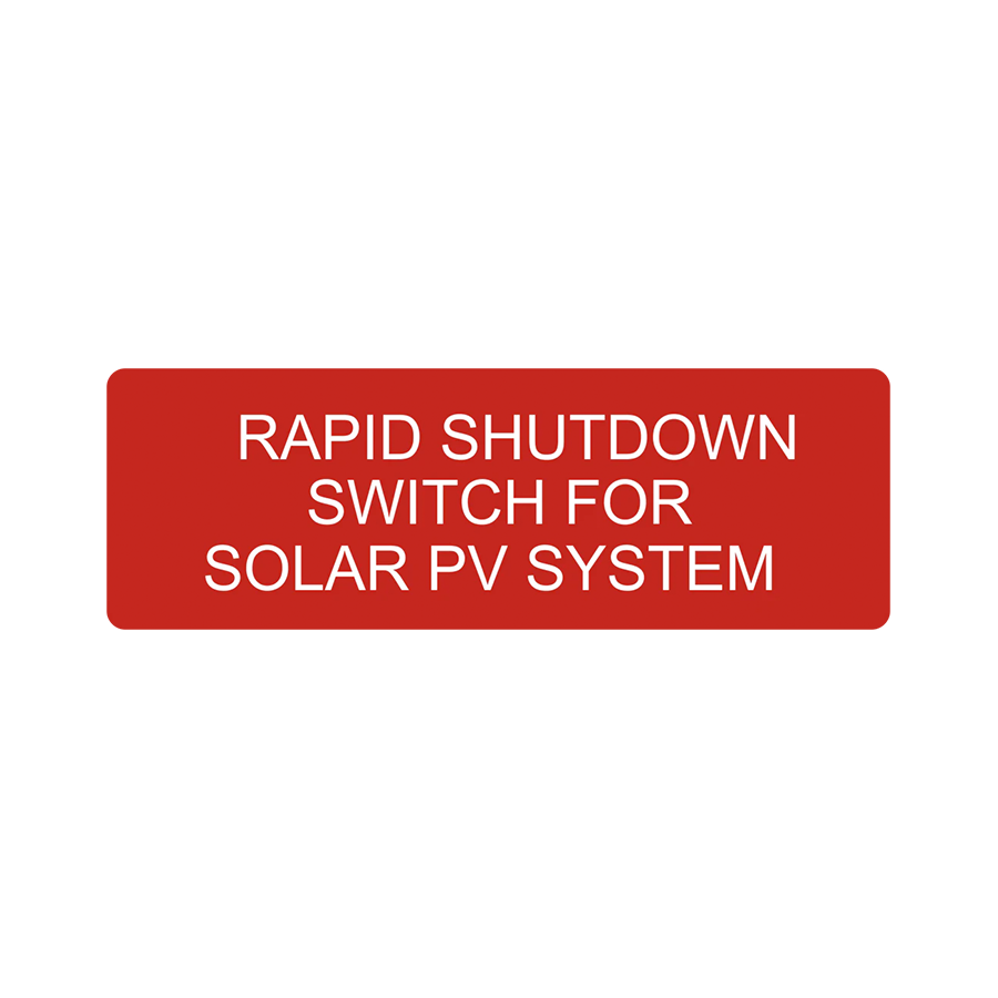 Rapid Shutdown Switch For Solar PV System, Reflective V-047