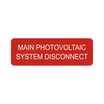 Main Photovoltaic System Disconnect V-058