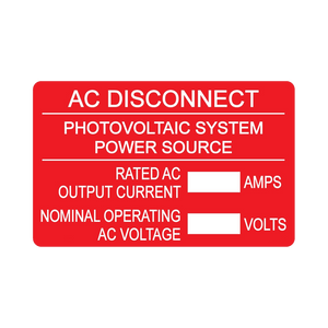 AC Disconnect Photovoltaic System Power Source V-066 