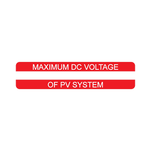 Maximum DC Voltage V-072