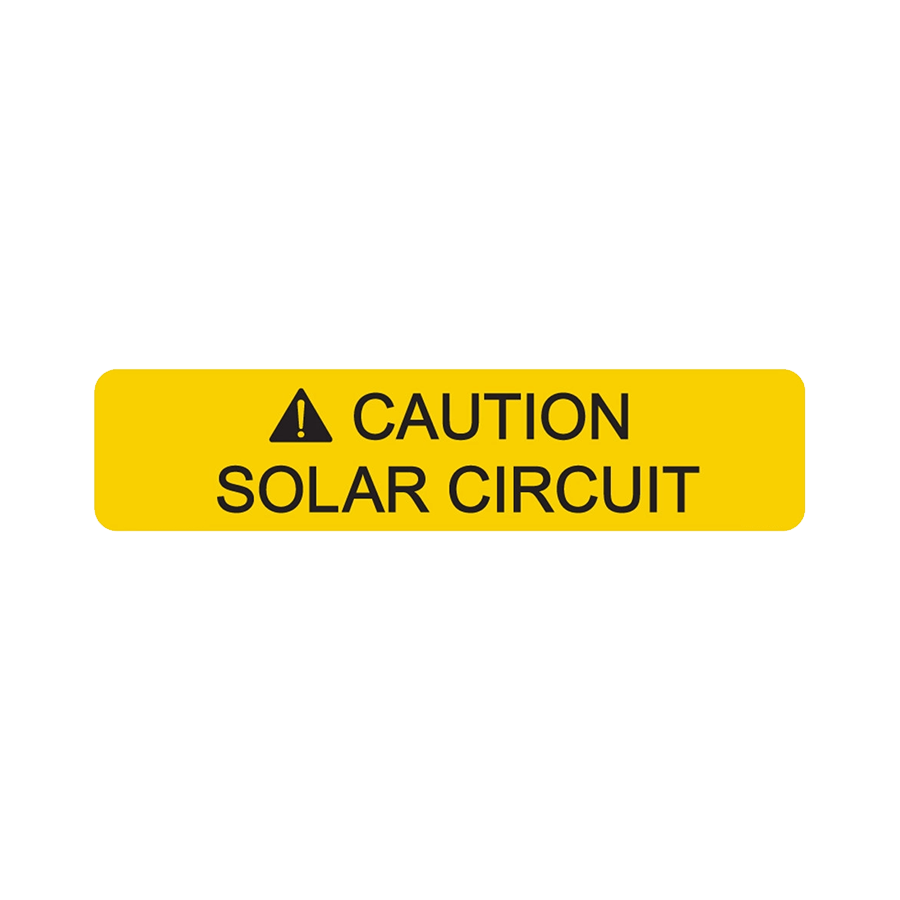 Caution Solar Circuit V-073
