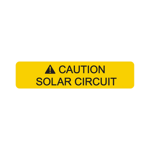 Caution Solar Circuit V-073