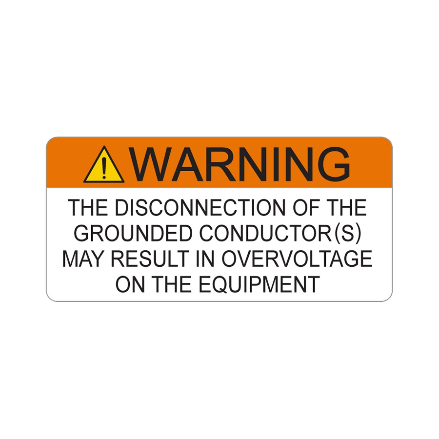 Warning The Disconnection Of The Grounded Conductor V-076