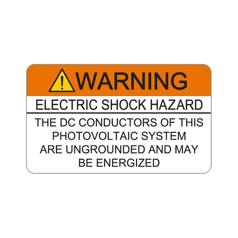 Electric Shock Hazard The DC Conductors V-079