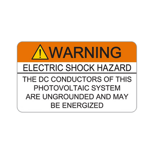 Electric Shock Hazard The DC Conductors V-079