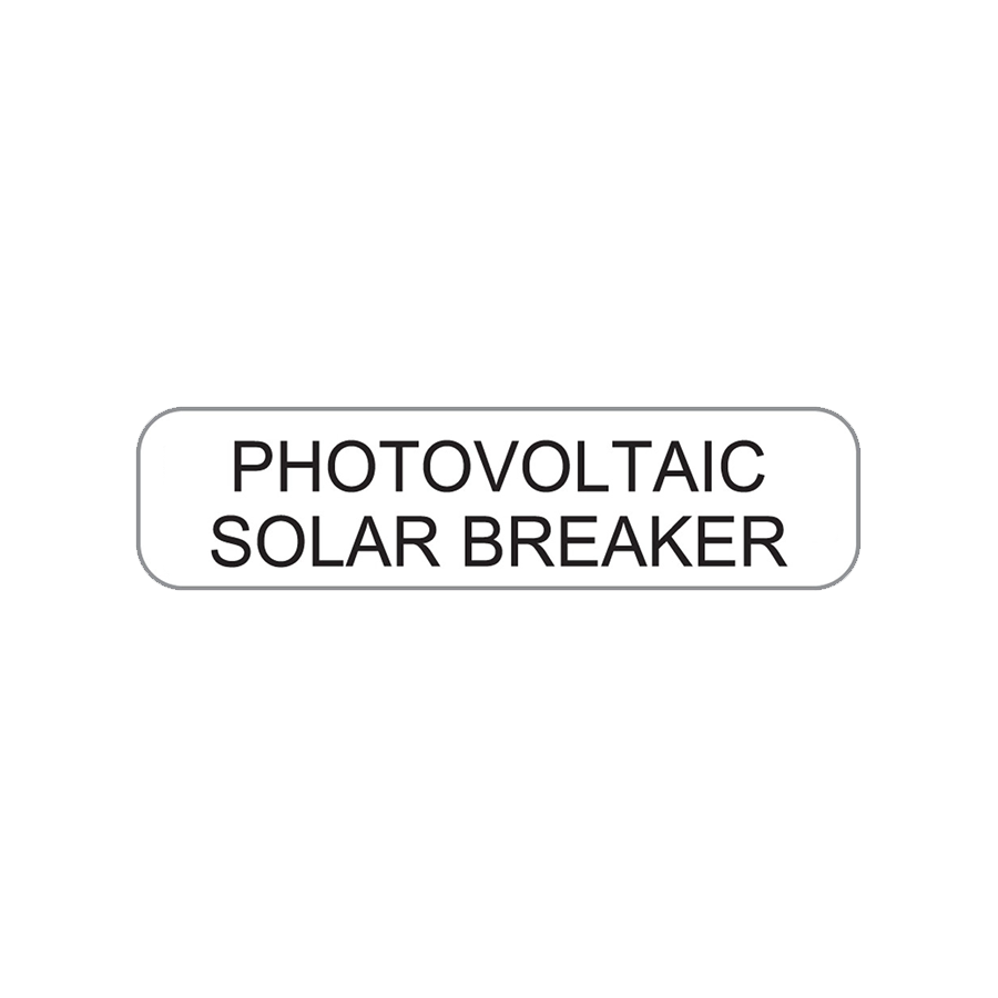 Solar Warning Stickers | Solar Breaker Stickers | Print Pro AZ