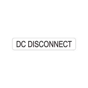 DC Disconnect V-089 Decal