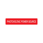 Photovoltaic Power Source Decal