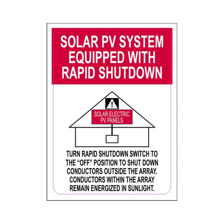 Solar PV System Equipped With Rapid Shutdown V-021